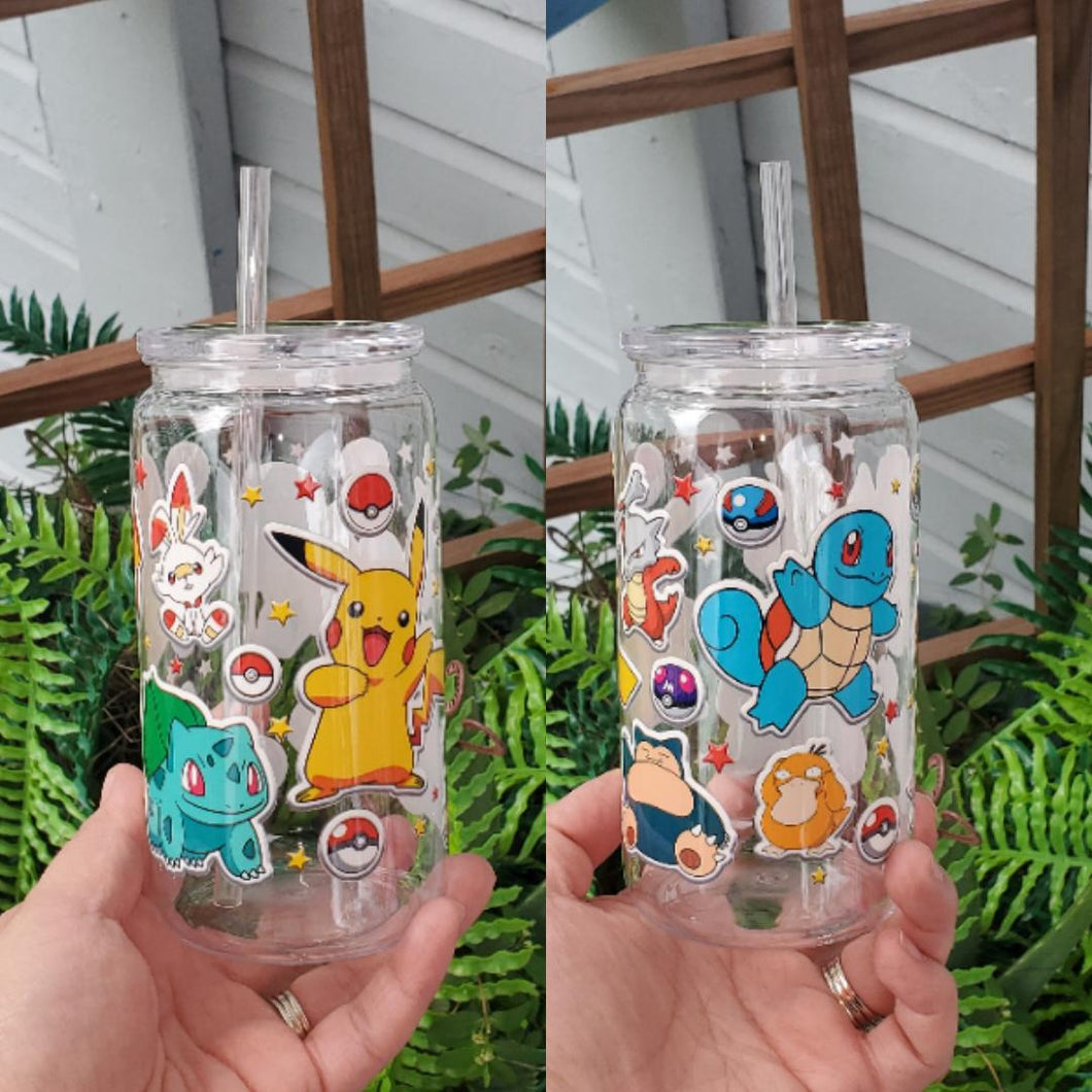 Pokemon Characters | Acrylic Cans | Plastic Cups | Go