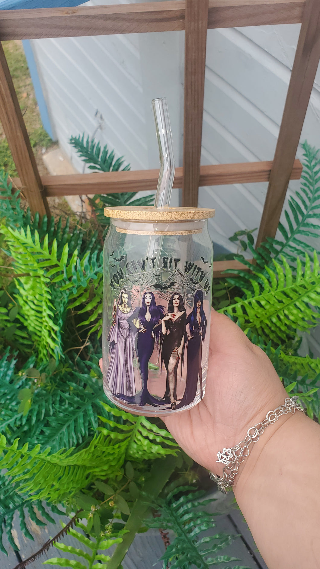 You Can't Sit With Us | 16 oz. | Glass Can | Witches