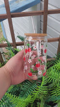 Load and play video in Gallery viewer, Cherries &amp; Daisies | 16 oz. | Glass Can | Hearts | Fruit | Spring | Summer
