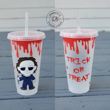 Load image into Gallery viewer, Halloween Horror Reusable Cold Cups | Character | Michael | Myers | Spooky
