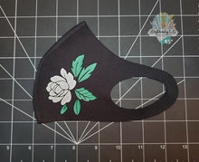 Load image into Gallery viewer, Rose Face Mask | Rose Design | Customized