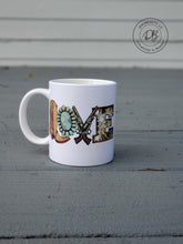 Load image into Gallery viewer, Rustic Country Chic LOVE Mug
