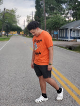 Load image into Gallery viewer, Swangin & Bangin T-Shirt | Houston | Baseball | Graphic Tee | Orange