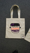 Load image into Gallery viewer, Halloween Candy Monster Tote Bag Personalized | Trick or Treat | Candy Bag | CUSTOM