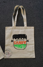 Load image into Gallery viewer, Halloween Candy Monster Tote Bag Personalized | Trick or Treat | Candy Bag | CUSTOM