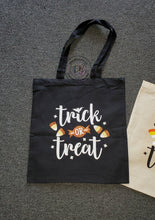 Load image into Gallery viewer, Halloween Tote Bag Personalized | Trick or Treat | Candy Bag | CUSTOM