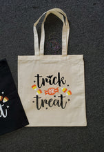 Load image into Gallery viewer, Halloween Tote Bag Personalized | Trick or Treat | Candy Bag | CUSTOM