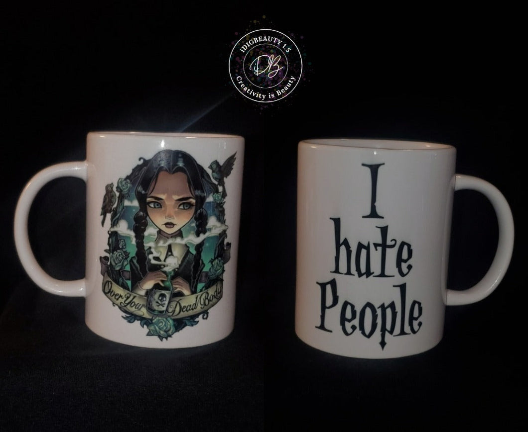 I Hate People Mug | Wednesday Addams