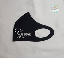 Load image into Gallery viewer, Groom Face Mask | GROOM | Wedding Mask
