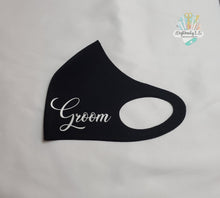 Load image into Gallery viewer, Groom Face Mask | GROOM | Wedding Mask