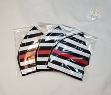 Load image into Gallery viewer, Thin Red Line Face Mask | Firefighter | Flag Design