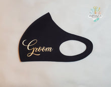Load image into Gallery viewer, Groom Face Mask | GROOM | Wedding Mask