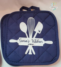 Load image into Gallery viewer, Pot Holders with Kitchen Tools Design | PERSONALIZED