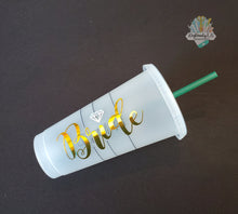 Load image into Gallery viewer, Diamond Ring Starbucks Cold Cup | BRIDE | Engagement | Bride to be