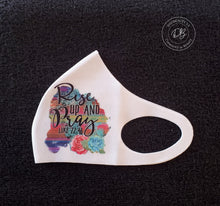 Load image into Gallery viewer, Rise up and Pray Face Mask | Quote | Christian | Luke 22:46