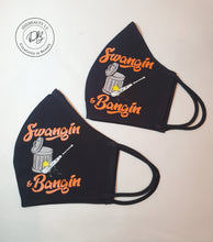 Load image into Gallery viewer, Swangin & Bangin Face Mask | Houston | Baseball | CUSTOM