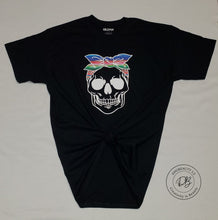Load image into Gallery viewer, Skull with Serape T-Shirt | Skull | Serape | Skull with Bandana | Graphic Tee