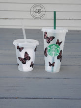 Load image into Gallery viewer, Butterfly Starbucks Cold Cup | Venti | Reusable Cold Cup | Butterflies | CUSTOM