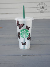 Load image into Gallery viewer, Butterfly Starbucks Cold Cup | Venti | Reusable Cold Cup | Butterflies | CUSTOM