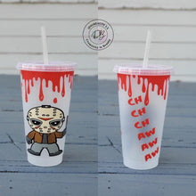Load image into Gallery viewer, Horror Collection Reusable Cold Cups | Characters | Jason | Michael | Freddy | Pennywise | Chucky
