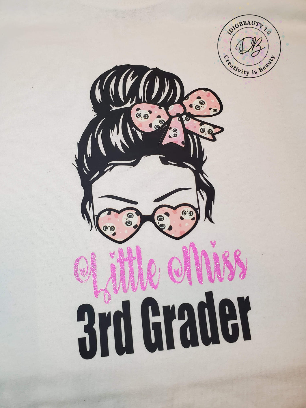 Little Miss  | Panda Design | Back to School T-Shirts | Youth