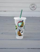 Load image into Gallery viewer, Pumpkin Jack &amp; Sally Reusable Cold Cup
