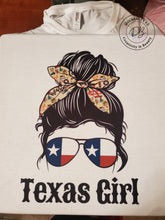 Load image into Gallery viewer, Messy Bun Texas Girl Graphic Tee | Texas Favorites

