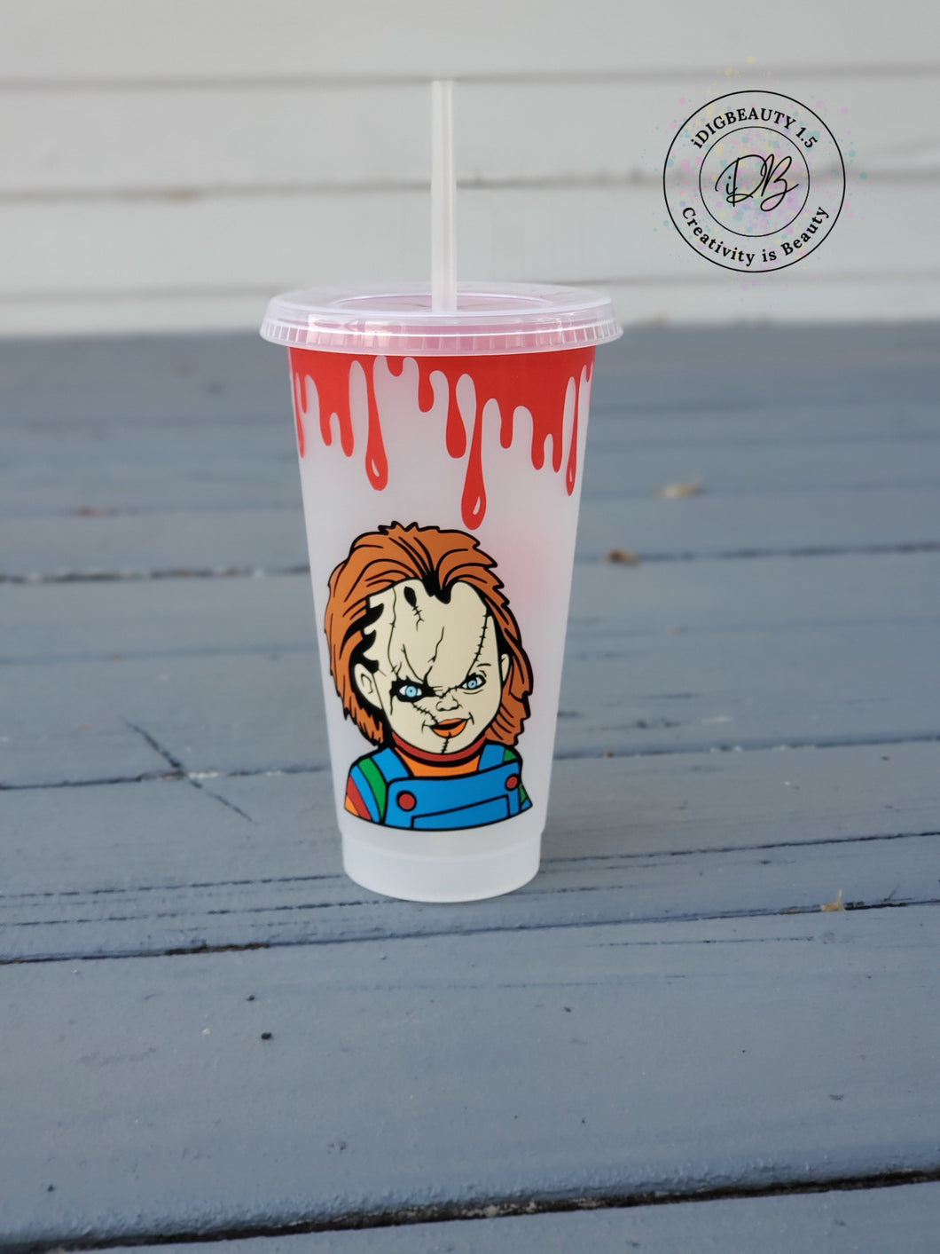 Halloween Horror Reusable Cold Cup | Character | Wanna Play | Childs Play | Spooky | Chucky