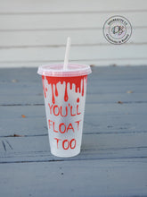 Load image into Gallery viewer, Halloween Horror Reusable Cold Cup | Character | Clown | Pennywise | Spooky | IT
