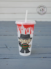 Load image into Gallery viewer, Halloween Horror Reusable Cold Cup | Character | Krueger | Spooky | Freddy
