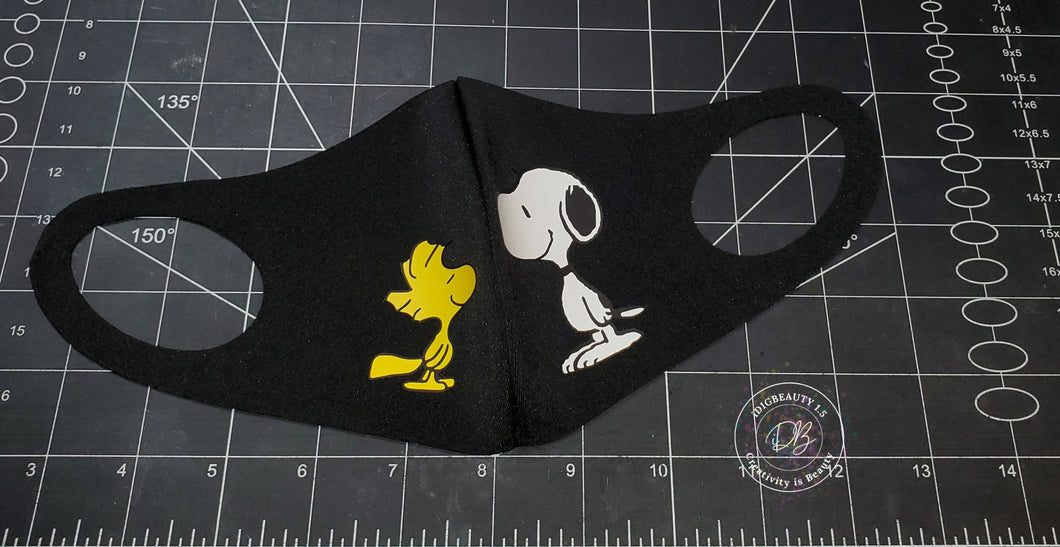 Snoopy Face Mask | Snoopy & Woodstock
