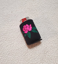 Load image into Gallery viewer, Pink Rose Koozie | Rose | Coozie | Drink Cover | PERSONALIZED | Customize
