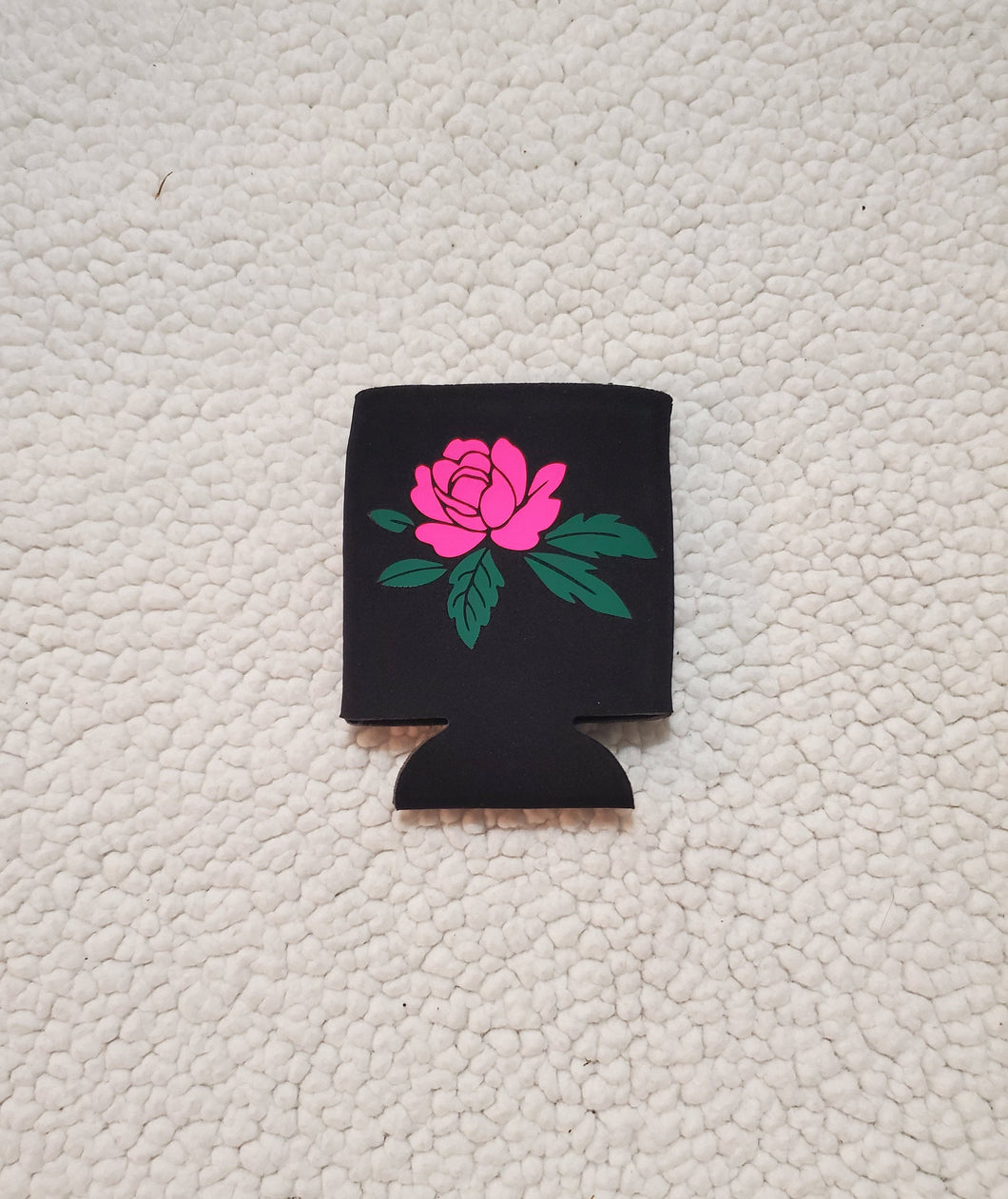 Pink Rose Koozie | Rose | Coozie | Drink Cover | PERSONALIZED | Customize
