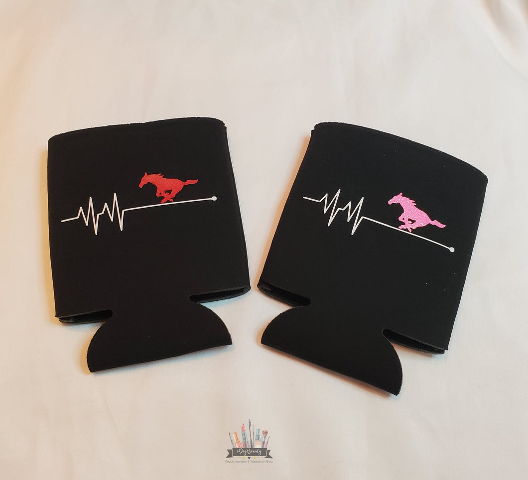 Mustang Pulse Koozie | Mustang | Pony | Drink Cover | PERSONALIZED