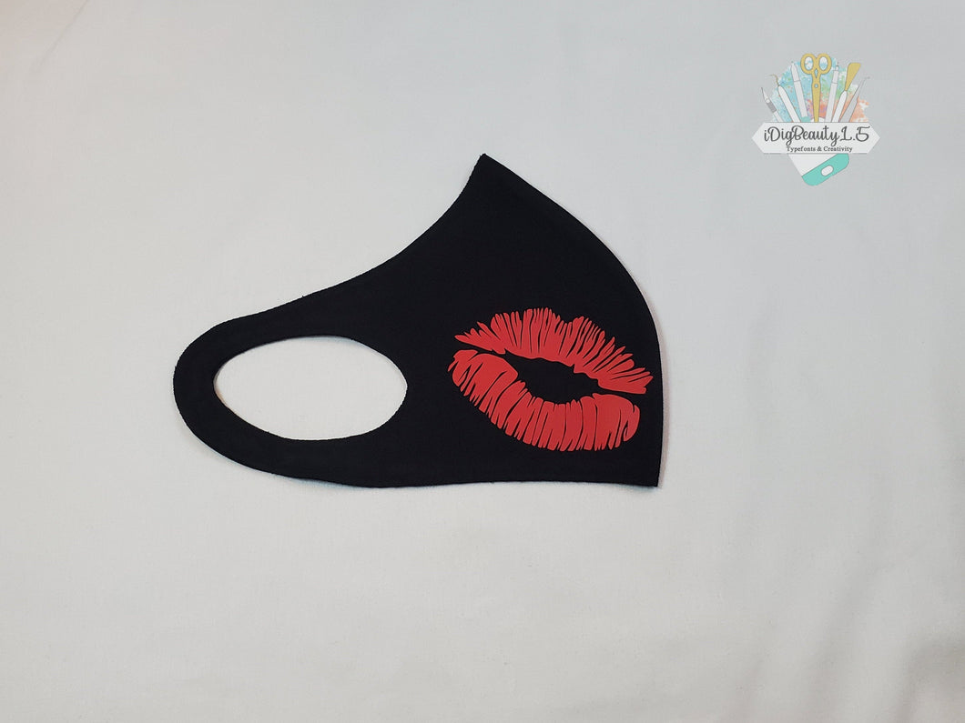 Lips Face Mask | Kiss | Lips | Pucker | Customized