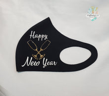 Load image into Gallery viewer, Happy New Year Face Mask | Champagne Glasses | NEW YEAR | Mask
