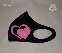 Load image into Gallery viewer, Hearts Face Mask | Valentine&#39;s Day Mask | Double Hearts | Heart Day| FACE MASK
