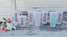 Load image into Gallery viewer, PERSONALIZED Reusable Cold Cup | 24 ounces | Bride &amp; Bridal Party | Gift
