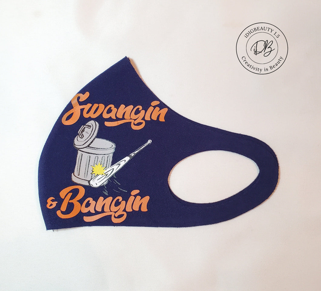 Swangin & Bangin Face Mask | Houston | Baseball |  CUSTOM