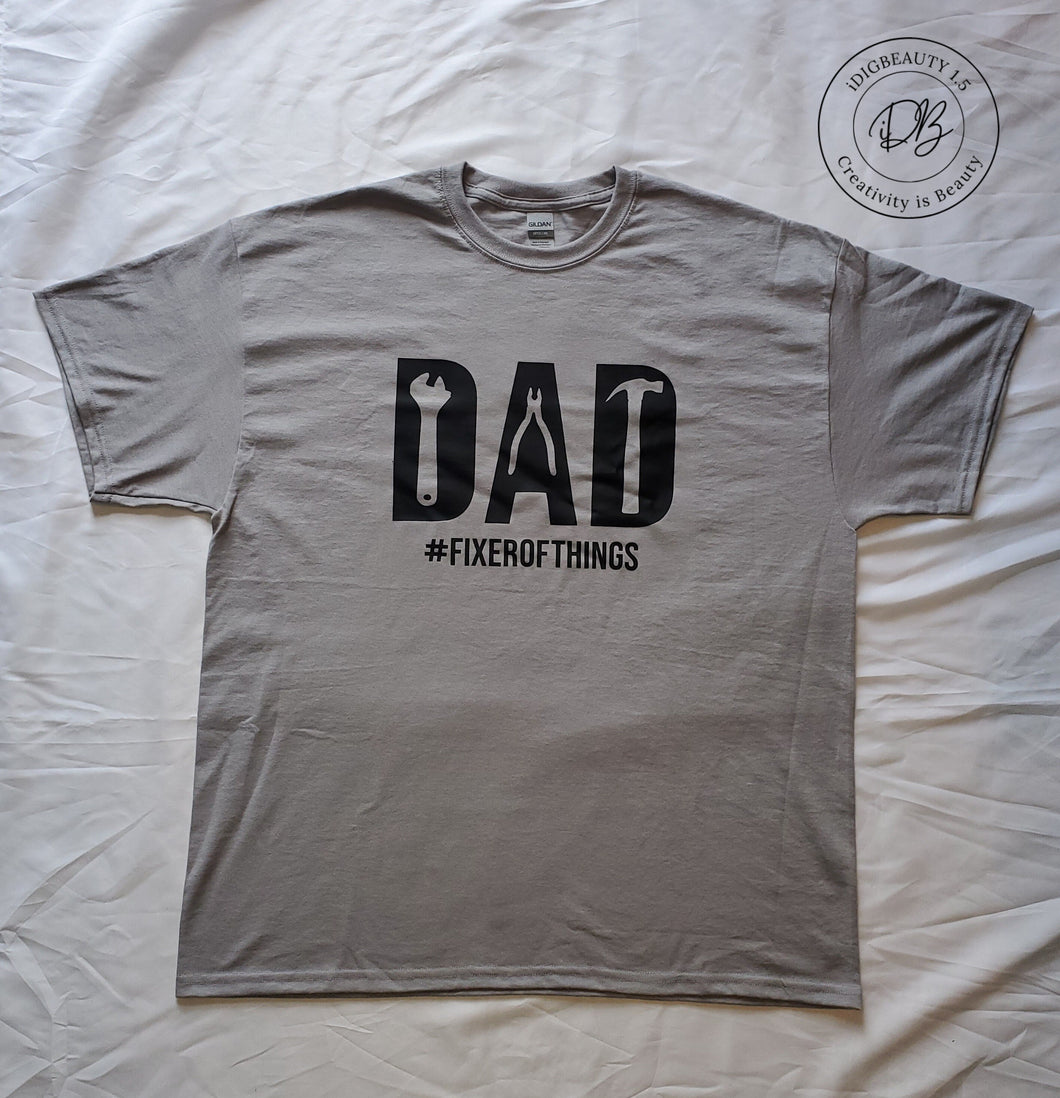 Dad #FixerofThings T-Shirt | Father's Day Gift | Tools | Graphic Tee
