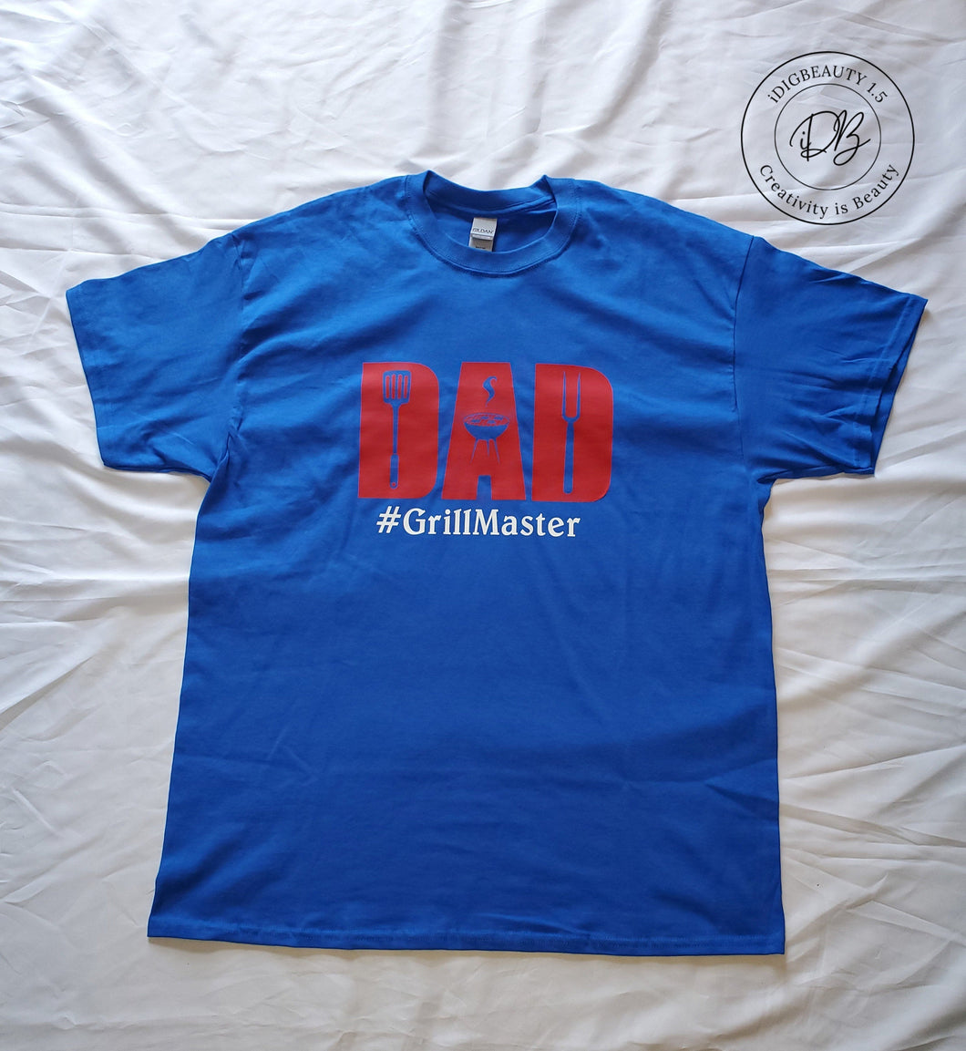 Dad #GrillMaster T-Shirt | Father's Day Gift | Graphic Tee